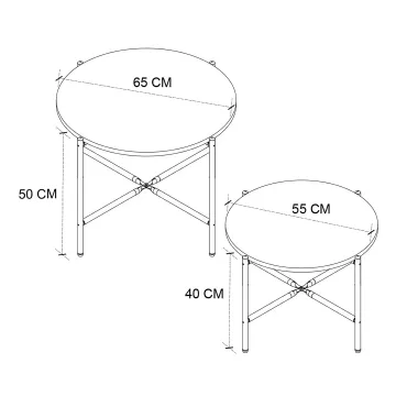 Set me 2 tavolina MARAKESH Atlantik