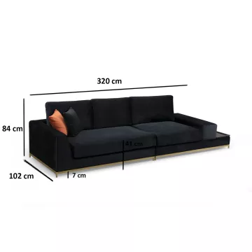 Sofa Alesira e zezë