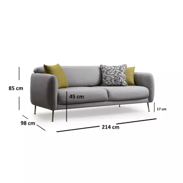 Sofa Beatrisa gri