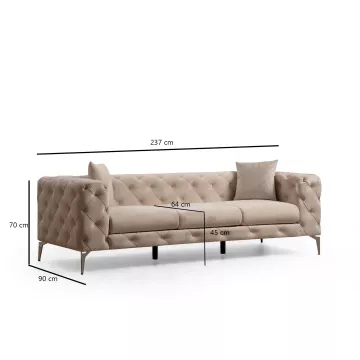 Sofa Gretonia krem