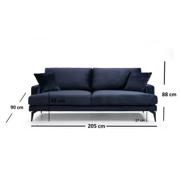 Sofa Noemira e kaltërt