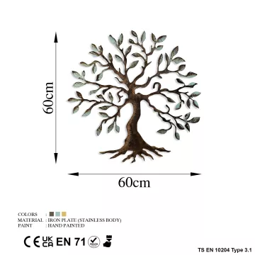 Dekorime metalike për muri Tree 01