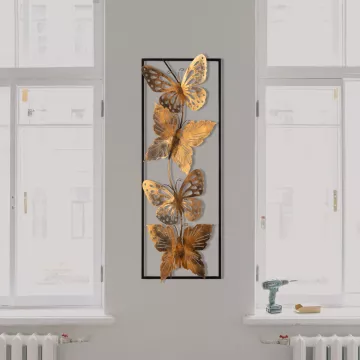 Dekorime metalike për muri 3D Butterflies