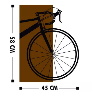 Dekorime metalike për muri Bisiklet