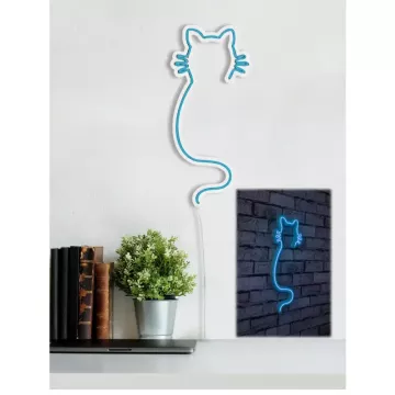 LED dekore për muri Cat Blue