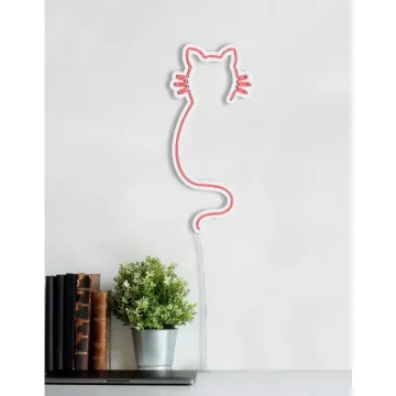 LED dekore për muri Cat Pink