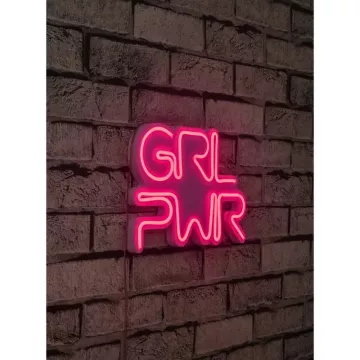 LED dekore për muri Girl Power-Pink