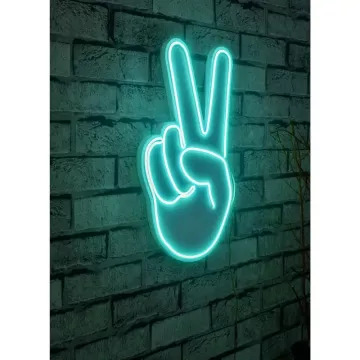 LED dekore për muri Victory Sign-Blue