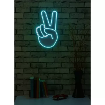 LED dekore për muri Victory Sign-Blue