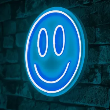 LED dekore për muri Smiley-Blue