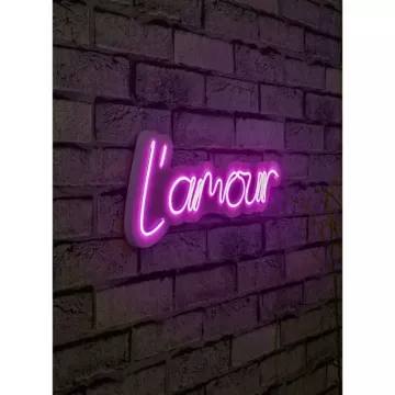 LED dekore për muri L'amour Pink