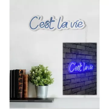 LED dekore për muri C'est La Vie -Blue