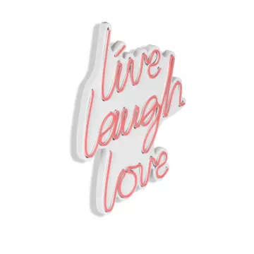 LED dekore për muri Live Laugh Love-Pink