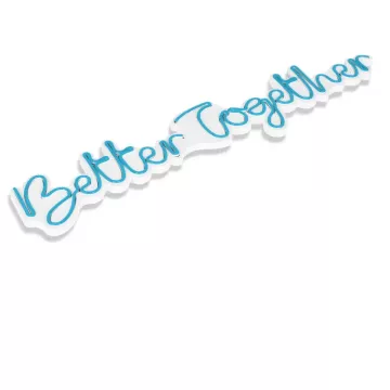 LED dekore për muri Better Together-Blue