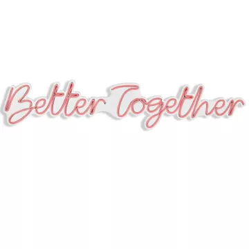 LED dekore për muri Better Together-Pink