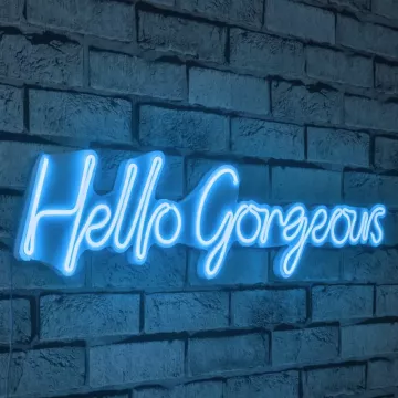 LED dekore për muri Hello Gorgeous-Blue