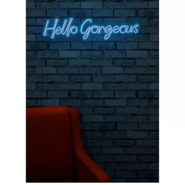 LED dekore për muri Hello Gorgeous-Blue