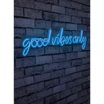 LED dekore për muri Good Vibes Only-Blue