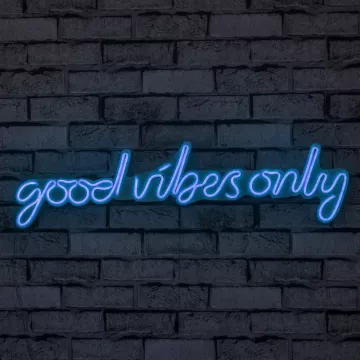 LED dekore për muri Good Vibes Only-Blue