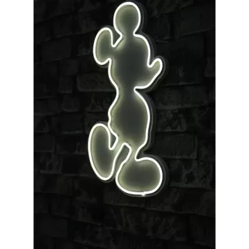 LED dekore për muri Mickey Mouse-White