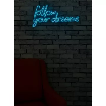 LED dekore për muri Follow Your Dreams-Blue