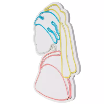 LED dekore për muri Girl With A Pearl Earring Pinky-Multicolor