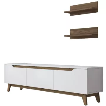 TV Komoda Maluku White Walnut