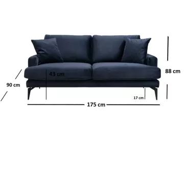 Sofa Lunavita Navy Blue