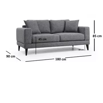 Sofa Auroraia Dark Grey