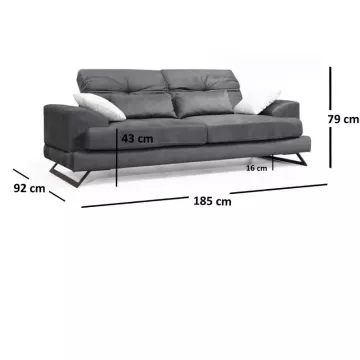 Sofa Nebulina Anthracite