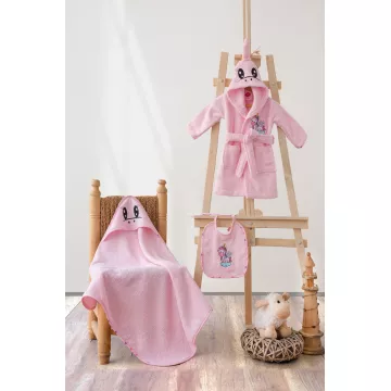 Set për bebe Unicorn rozë