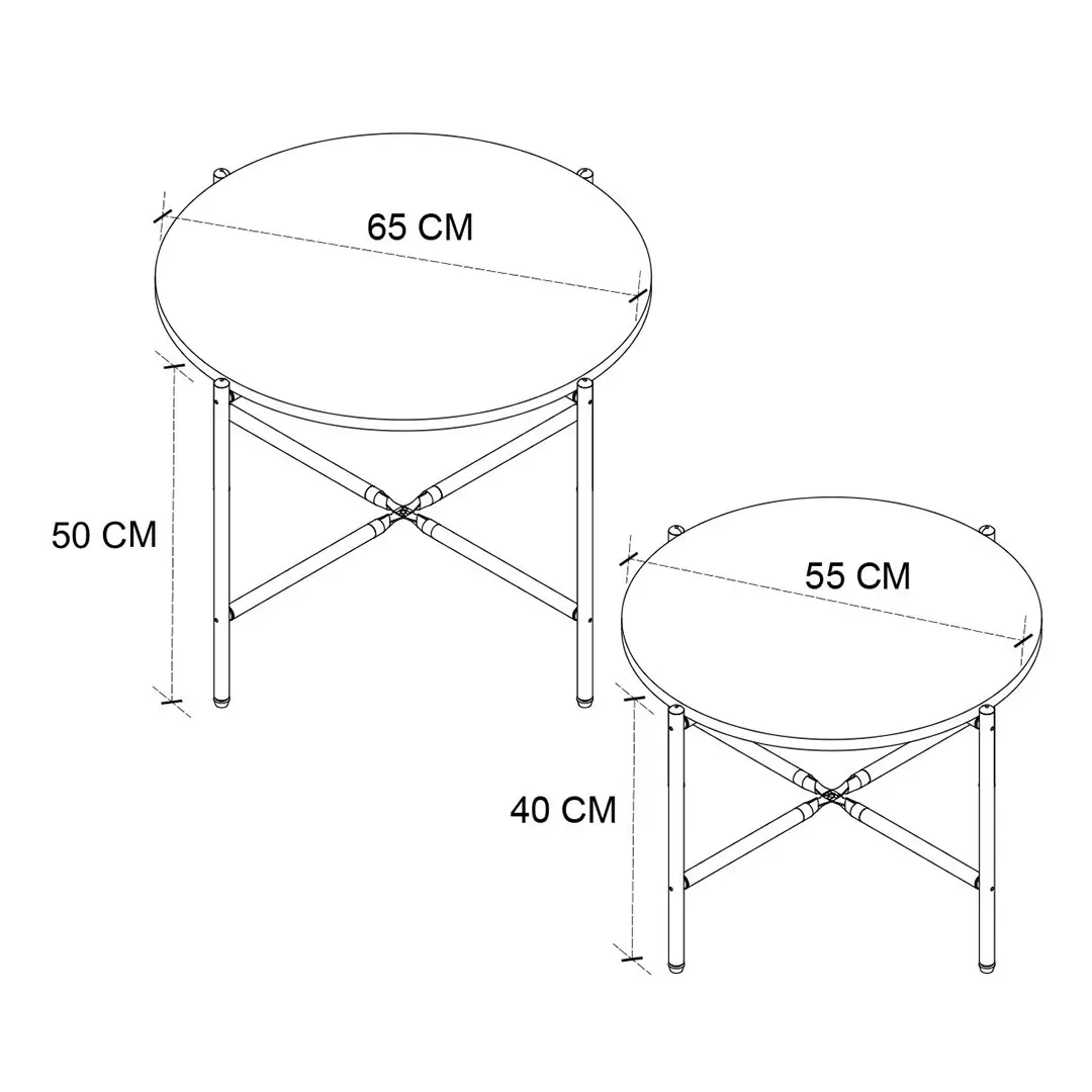 Set me 2 tavolina MARAKESH Atlantik