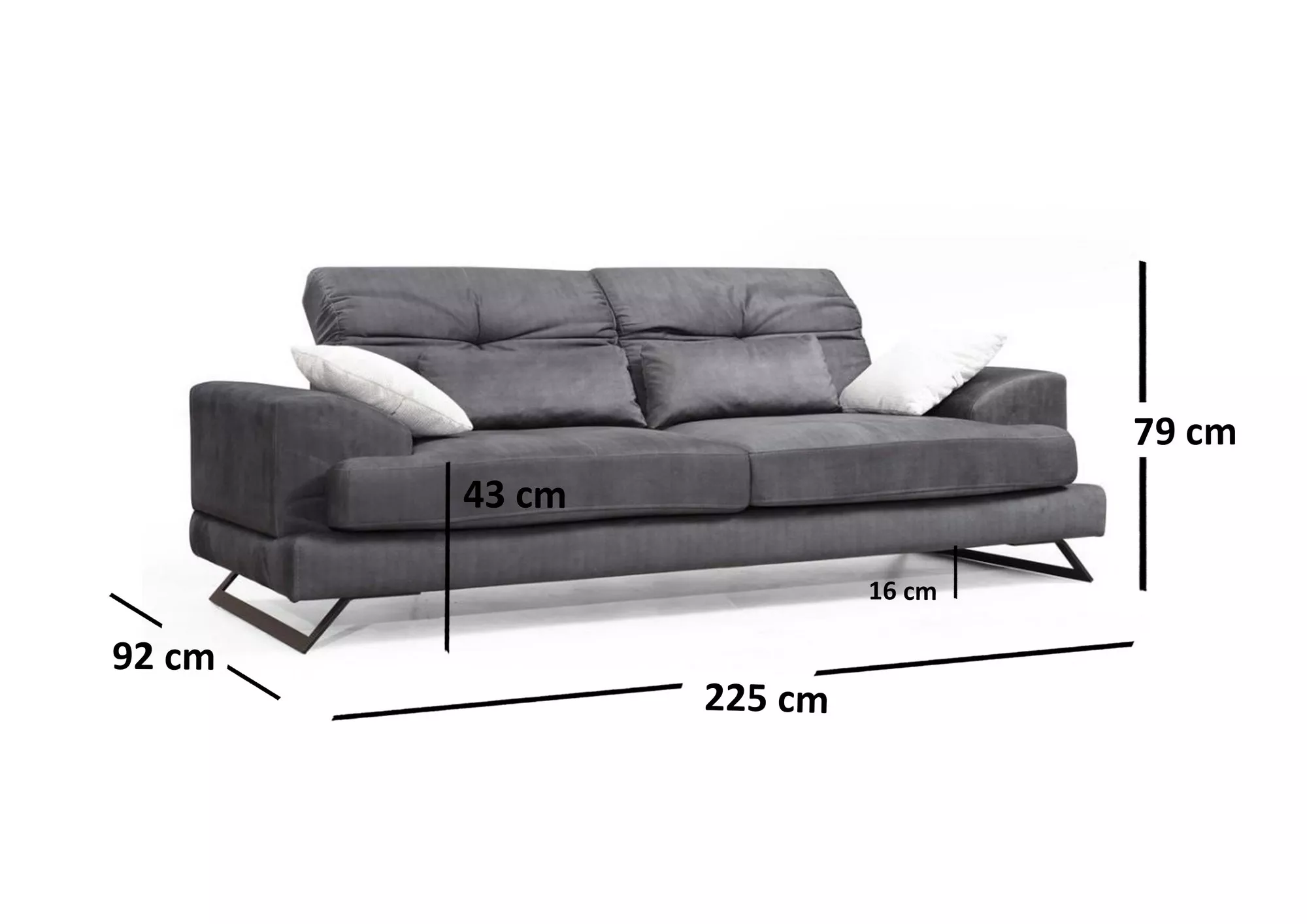 Sofa Giosola antracit