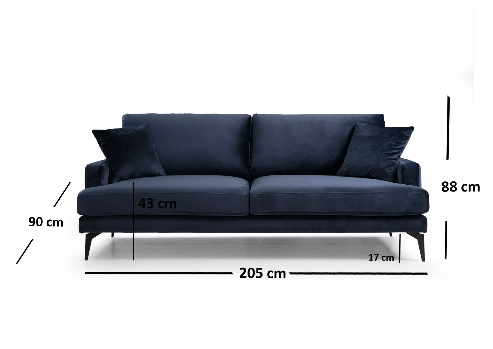 Sofa Noemira e kaltërt