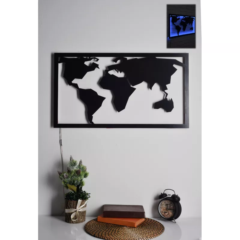 LED dekore për muri World Map