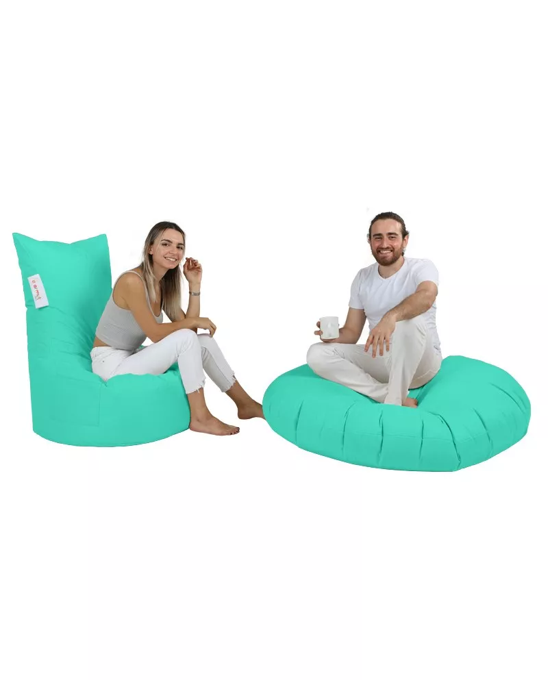 Bean bag Crete turquoise