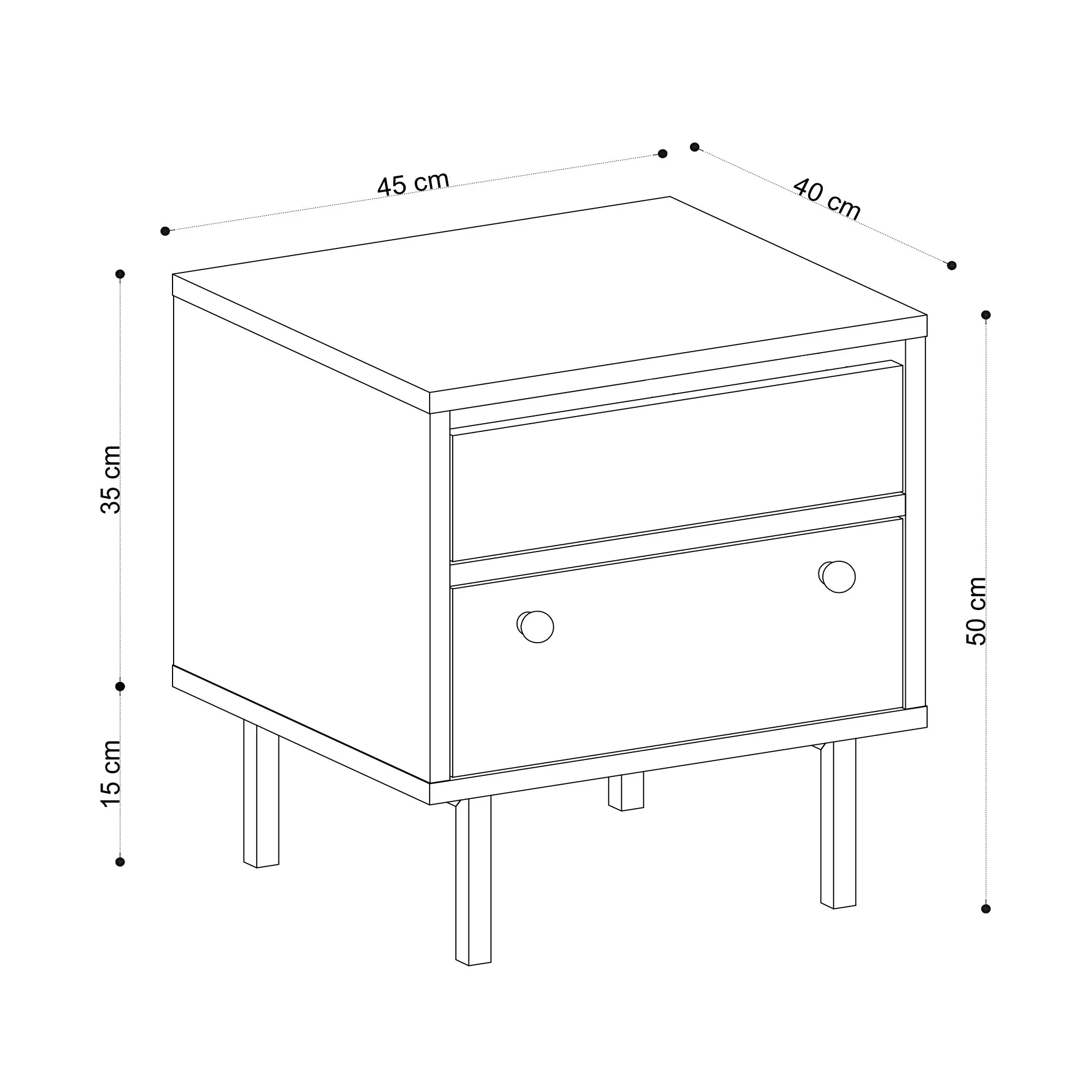 Mini komoda Bellarosa Midi