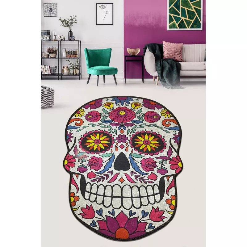 Staza Skull head with flowers 01