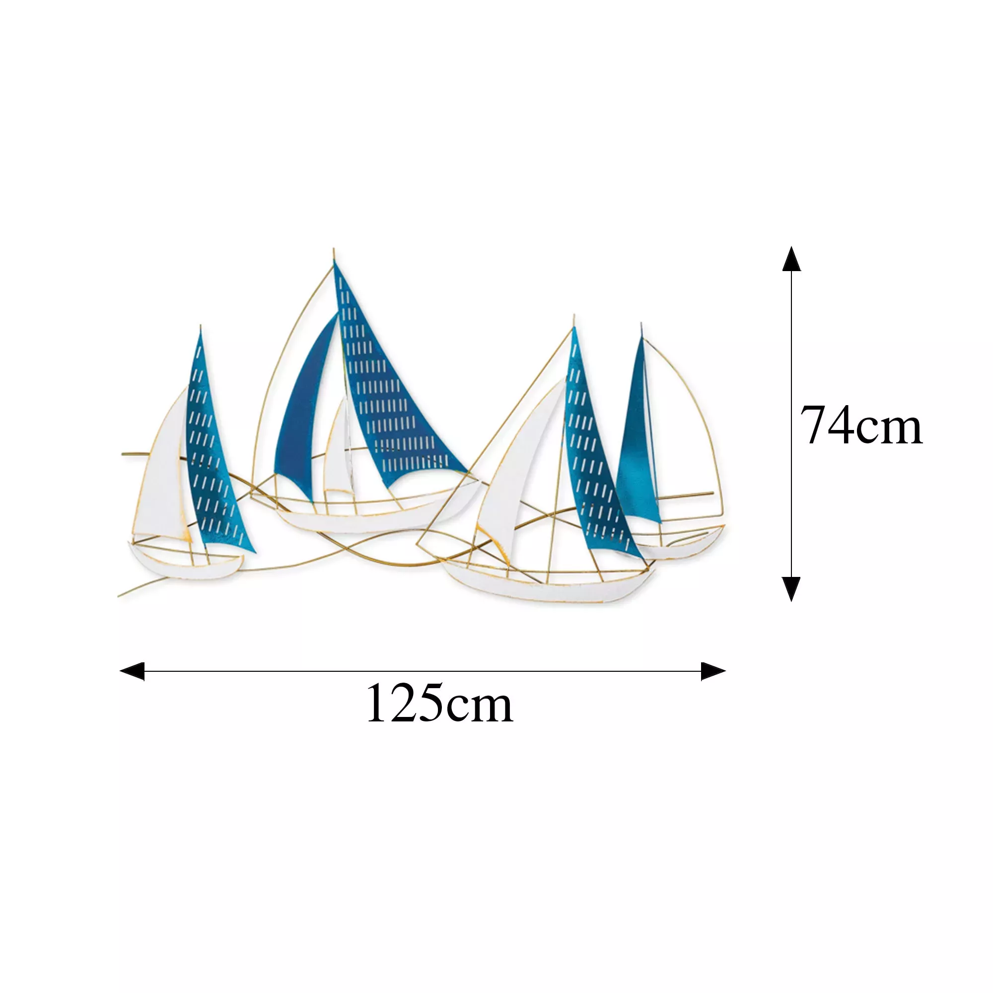 Dekorime metalike për muri Ships