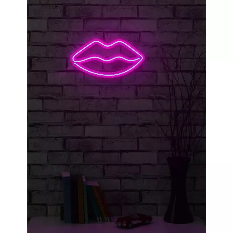 LED dekore për muri Lips-Pink