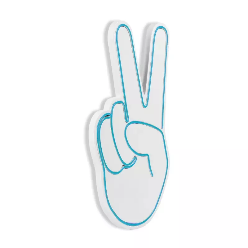 LED dekore për muri Victory Sign-Blue