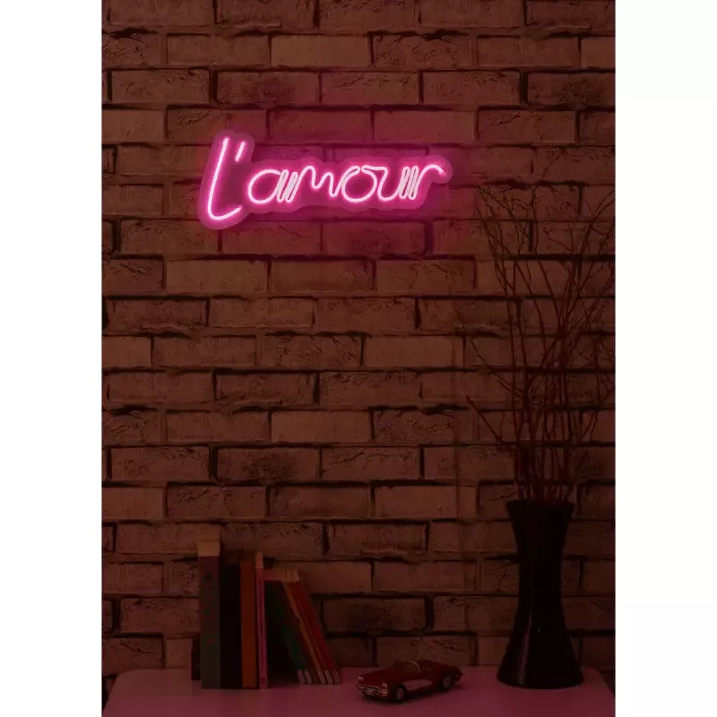 LED dekore për muri L'amour Pink