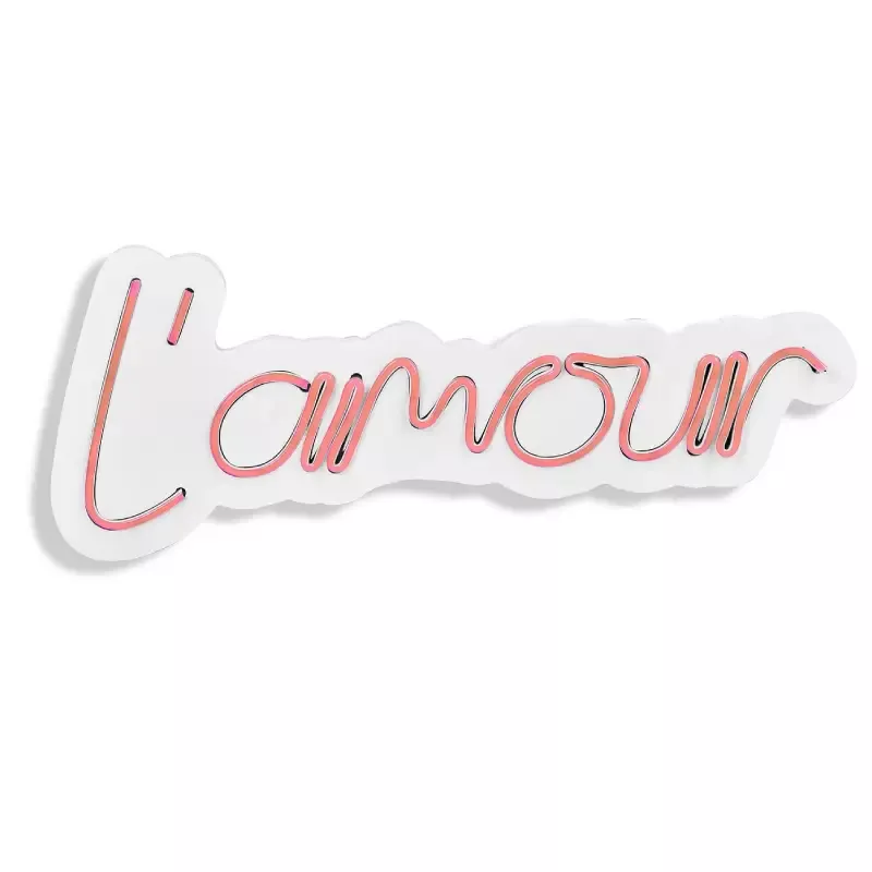 LED dekore për muri L'amour Pink