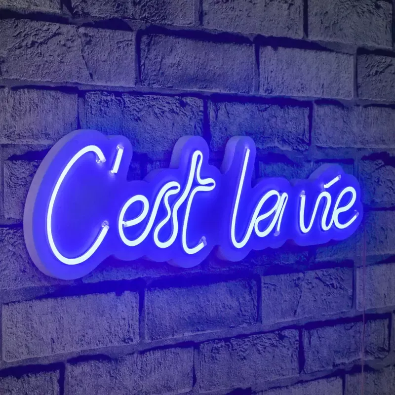 LED dekore për muri C'est La Vie -Blue