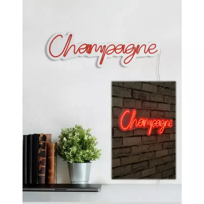 LED dekore për muri Champagne-Red