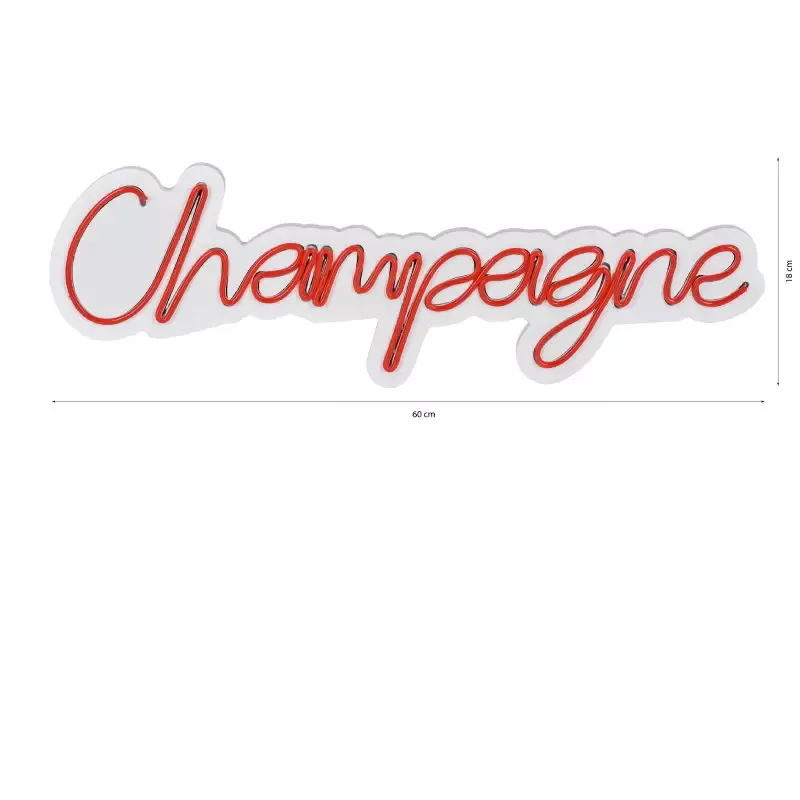 LED dekore për muri Champagne-Red