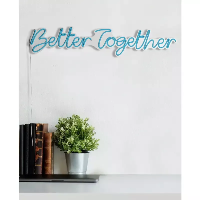 LED dekore për muri Better Together-Blue