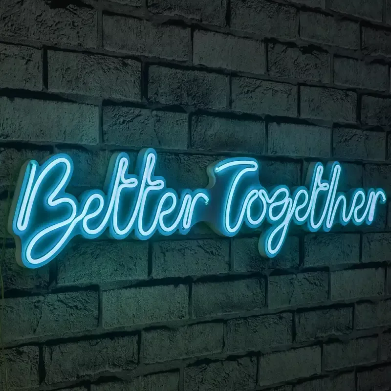 LED dekore për muri Better Together-Blue