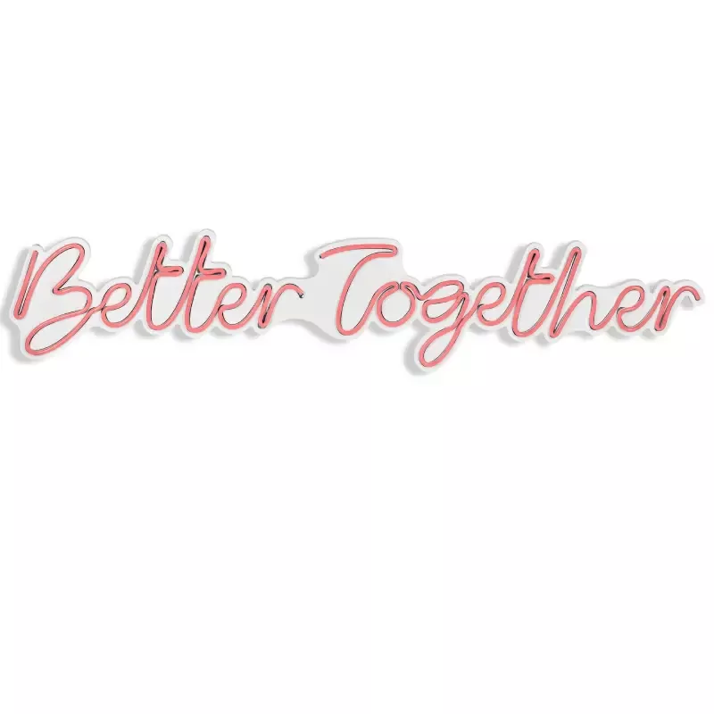 LED dekore për muri Better Together-Pink