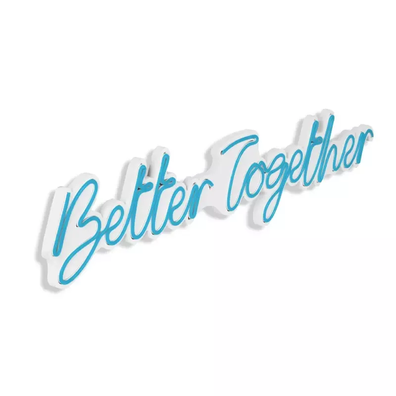 LED dekore për muri Better Together-Blue